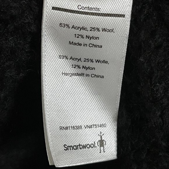 Smartwool | Black and Grey Oversized Open Cardigan - Picture 7 of 7